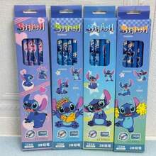 Bộ 12 bút chì gỗ 2B hình hoạt hình Stitch, Judy và Nick, thích hợp cho họa sĩ và người mới bắt đầu, đồ dùng văn phòng, văn phòng phẩm học sinh, quà tặng sinh nhật/năm mới lý tưởng. - Bút khâu - Xem 10