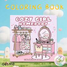 24-Page Simple & Romantic Doodle Pattern Coloring Book, Relaxing Coloring Activity, Pearlescent Cover & 120g Inner Pages, Ideal Gift For Birthday, Anniversary Or Wedding Celebration, Size: 7.9x7.9 Inches - Wonderful Gift - View 12