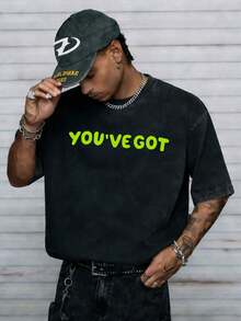 Disney-Toy Story Three Eyed Boy THE CLAW Theme T-Shirt Retro Distressed Washed Cartoon Print Short Sleeved Shirt For Men And Women, Loose Half Sleeved Top For Couples - màu đen - Xem 2