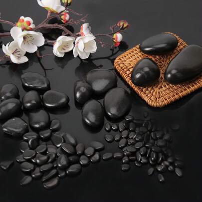 River Pebbles Decorative Pebbles, Landscaping Stones, Filler For Flower Beds, Fish Tanks, Potted Plants, Home Decor