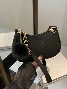 女士斜挎包 - 优雅简约拉链手提包，合成材质，适合日常及正式场合，内部空间宽敞，适合工作、旅行、时尚爱好者，多功能配饰，做工精良，设计时尚，办公配件 - 彩色 - 查看 1