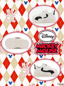 Disney 1 双儿童运动鞋，适合日常穿着、节日、运动、户外活动，舒适、防滑、耐用、透气（男童运动鞋、男童滑板鞋、儿童运动鞋、女童运动鞋、女童滑板鞋） - 黑色 - 查看 4