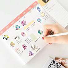 500张可爱卡通涂鸦贴纸套装，适用于计划本、笔记本、笔记本电脑、水瓶、汽车等，积极乐观的主题设计，是馈赠佳品。 - 彩色 - 查看 7