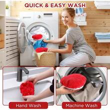 4 Pack Microfiber Mop Heads Replacements Microfiber Spin Mop Replace Heads Reusable Refills Pads Duster Replace Washable Cleaning Cloths Scrubber Dust Refills Floor Cleaning - 布套3件 - 查看 6