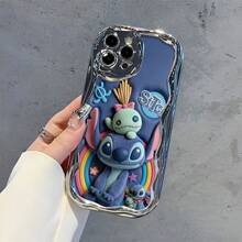 This Brand-New Disney Lilo & Stitch Phone Case Features A Cute And Playful Expression, A Simple And Stylish Appearance, And A Smooth Feel.Made Of Cute And Eye-Catching TPU Material With A 2D Wave Texture, It Includes Camera Protection, Cute Phone Case,Iphone17 Pro Max Case,Polka Dot,Travel Must Haves.Making It An Ideal Choice For Girls. Compatible With IPhone17/16/15/14/13/...12 Mini Pro Max Pro Plus XRXS. It's The Perfect Gift For Friends And Family. Stylish Phone Case, Fun Expression Design, Lightweight And Durable. Cute Phone Case,Iphone17 Pro Max Case,Polka Dot,Travel Must Haves. - Silver - View 4