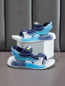 1双儿童凉鞋，2026新款校园风，超轻防滑，软底透气，多功能女童沙滩运动凉鞋 - 藍色 - 查看 1