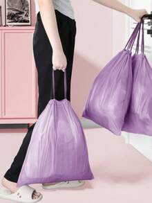 50/100 cuộn túi rác nhỏ màu hồng, dùng một lần, dày dặn, thích hợp cho phòng tắm, nhà cửa, văn phòng. - Phiên bản nâng cấp - Xem 3