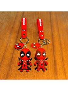 1 chiếc mặt dây chuyền hình búp bê anime dễ thương Marvel phiên bản Q, móc khóa balo thời trang, quà tặng đôi, quà sinh nhật, quà năm mới, quà Valentine, quà Phục Sinh (Kiểu ngẫu nhiên) - Nhiều màu - Xem 3