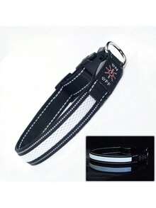 Rechargeable Waterproof LED Glowing Dog Collar - Night Walking Safety Luminous Pet Accessory - Best USB Charging Glow Collar - Multicolor - View 20