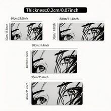 Extra große erweiterte Gaming-/Bürotischunterlage - rutschfeste Gummibasis, dicke glatte Oberfläche mit Wimpernlinie und schwarz-weißem Augen-Muster-Design - strapazierfähiges Handgelenkauflage für Computer, Büro, Gaming-Setup Bürotischzubehör Bürozubehör Büromaterial Bürozubehör Mauspad Mauspad Schreibtisch Mauspad für Schreibtisch Schreibtischdekoration - Wimper - Übersicht 4