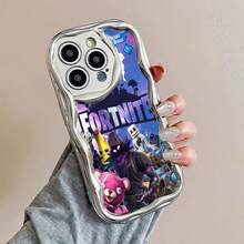 Funda para teléfono  Characters Adventure Compatible con fundas para teléfonos   17  16 Pro Max  15 Pro Max  13 y  12 Fabricada en material TPU que proporciona protección contra golpes y caídas Un gran regalo para amigos y familiares de los jugadores - Plateado - Ver 3