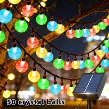 New Upgraded Reinforced Solar Powered Bubble Ball String Lights. Solar Powered Outdoor Fairy String Lights With Multiple Lighting Modes Crystal Ball String Lights, Suitable For Garden, Party, Wedding, Fence, Camping, Balcony - Solar Lithium Batteries and Bubble Balls - View 15