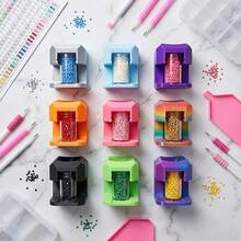 Diamond Painting Drill Funnel Tool - Fits Small Round Containers & Bottles (4.6cm/1.38in & 4.9cm/1.93in Height) - Essential Diamond Painting Accessory - Black - View 3