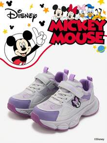 Disney 1 Pair Kids' Sneakers, Suitable For Daily Wear, Festivals, Sports, Outdoor Activities, Comfortable, Non-Slip, Durable, Breathable (Boys' Sneakers, Boys' Skate Shoes, Kids' Sports Shoes, Girls' Sneakers, Girls' Skate Shoes) - Mauve Purple - View 1
