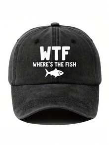 Street Fashion Where's The Fish Print Baseball Cap - Retro Trucker Hat For Fishing Enthusiasts, Outdoor Sports, Camping,Hip-Hop Style Adjustable Dad Cap All-Season Daily Casual Wear,Valentine's Day,Hats For Women,Women Baseball Cap,Trucker Hats For Women,Beach Hat,Gorras Para Hombre,Fishing Trucker Hat,Fish Print Cap,Hip-Hop Dad Hat,Outdoor Sports Cap,Camping Hat,Retro Trucker Cap,Adjustable Baseball Cap,All-Season Cap,Daily Casual Hat,Fishing Enthusiast Hat - 魚在哪裡 - 查看 3