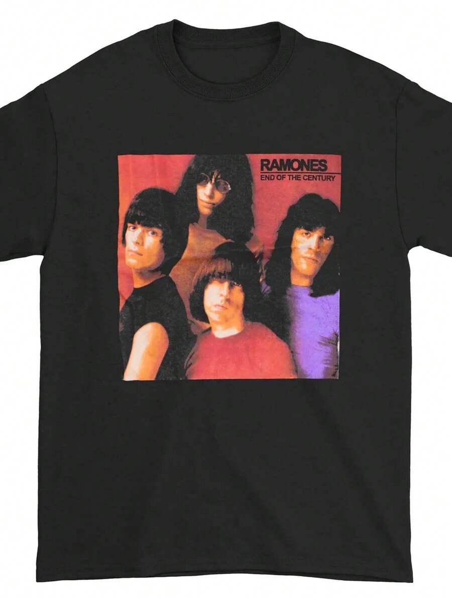 Ramones End Of The Century T-Shirt Size S-4XL High-End Luxury Is For Both Men And Women Top Y2k. - 黑色6 - 查看 1
