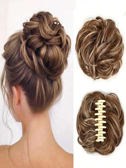 6 Inch Elegant Synthetic Braided Hair Bun - Soft, Natural Looking Hair Extension To Add Volume And Styling - Suitable For Everyday Wear, Cosplay Parties And Special Occasions