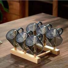 2/4/6/12pcs 100ml Smoked Black Glass Small Water Cups, High-Quality Mini Coffee Cups, Portable Office Tea Cups, Home Breakfast Milk Cups, Transparent Glass Cups, Heat-Resistant Lead-Free Water Cups, Afternoon Tea Espresso Cups, Guest Tea Cups, Elegant Desktop Small Cups - Black - View 9