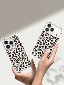 Cheetah,Leopard Print 1pc Fashionable Leopard Print Liquid Silicone Soft Phone Case, Shock-Proof Protective Cover Compatible With IPhone 11/12/13/14/14Plus/15/15Plus/16/16Plus/7/8Plus/17/17Pro - Multicolor - View 4