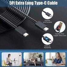 适用于三星 S25/S24 Ultra/S24 / S24+/S23 Ultra/S23 / S23+/S22+/S22 Note 10+/Note 20/S20/S21 Z Fold 4/Z Flip 4、Galaxy Tab S7/S7+/S8/S8+/S8 Ultra、Galaxy S25 Ultra、Galaxy S25、Galaxy S25+ 的 USB-C 超级快充充电器，美规 A 型 B 型插头，110-127V，45W，USB-C 接口，配备 3.3 英尺和 6.6 英尺快充线，情人节礼物之选。 - 美規A型插(110-127V) - 查看 6