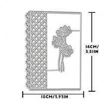 创意花卉蕾丝模具，DIY剪贴簿相册和压花模板，贺卡制作工具，卡片纸切割工艺品，礼品卡制作模板模切。 - 銀色 - 查看 7