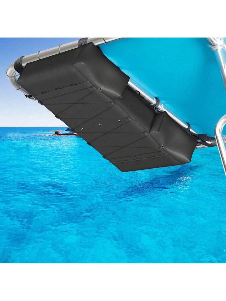 T-Top Storage Bag, For 6 Type II Life Jackets, With A Boat Trash Bag, 600D Oxford Fabric Life Vests Storage Bag For Most T-Top Boats, Bimini Tops And Pontoon Tops (Life Jackets Not Included) - Black - View 1
