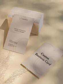 100pcs/200pcs/500pcs Double-Sided Printed Customized Greeting Cards, Business Cards, Laminated, Upload Design, With Logo And Text, Nail Salon Barber Shop, Personal, Corporate, Gift Cards, Product Cards, Store Promotion - Black and White - View 6