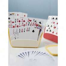 Single-Handed Card Holder Accessory With Non-Slip Base - Durable Hands-Free Playing Cards Support Stand For Game Nights, Poker, Magicians, Board Games & Casual Play, Easy One-Hand Operation Playing Cards Accessories Holder, Non-Slip & Durable Support Stand, Hands-Free Single-Handed Operation - H - View 3