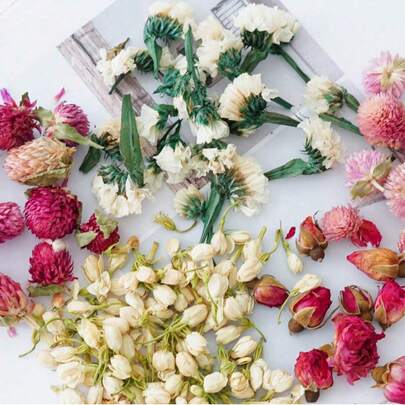 1pc 90g/120g/150g/180g/210g Artificial Decorative Diffuser Sticks, Dried Plants Fragrance, Dried Hibiscus, Jasmine, Pingyin Rose, Craft Decoration, Suitable For Handmade DIY Materials