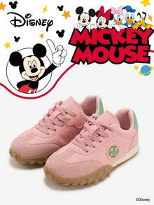 Disney 1 Pair Kids' Sneakers, Suitable For Daily Wear, Festivals, Sports, Outdoor Activities, Comfortable, Non-Slip, Durable, Breathable (Boys' Sneakers, Boys' Skate Shoes, Kids' Sports Shoes, Girls' Sneakers, Girls' Skate Shoes) - Pink - View 1