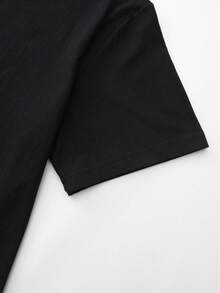 Classic Italian Cocktail Aperitif Orange Light Pattern, Italian Sunset Cocktail T-Shirt, High-Quality 100% Cotton Short-Sleeved T-Shirt (200 G), For Aperitif Orange Light Lovers And Cocktail Culture Fans, Summer Men's T-Shirt, Crew Neck Design, Soft And Breathable, Suitable For Year-Round Wear, For Men And Women, For Everyday Outdoor Leisure Activities, Gifts For Men, The Best Birthday Gift - 黑色 - 查看 6