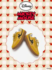 Disney 1 Pair Children's Collaborative Sports Shoes, Suitable For Daily Wear, Festivals, Sports, Outdoor, Comfortable, Non-Slip, Durable, Breathable (Boys' Sports Shoes, Boys' Skate Shoes, Children's Sports Shoes, Girls' Sports Shoes, Girls' Skate Shoes) - Yellow - View 2