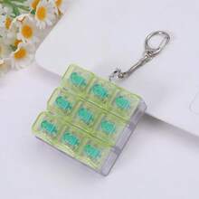 1pc Unique Keyboard Cap Finger Spinner Keychain - Mechanical Keyboard Shaped, Stress Relief, Distinctive Office Desk Toy & Small Gift - Multicolor - View 4