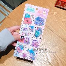 High-Quality 3D Cute Stickers, Fun Shiny Embossed Decoration, The Background Color Is Random.,Three-Dimensional Fun Japanese Anime Stickers, Crystal Stickers, With A Solid Texture, Exquisite Solid Shape, Self-Adhesive Waterproof Non-Stick Decorative Stickers - Multicolor - View 6