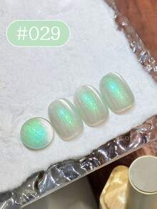 Esmalte em Gel Olho de Gato com Efeito Aurora Boreal Islandesa, Rosa Arco-Íris Sereia, Amarelo, Azul, Verde e Ametista, Capacidade 15ml, Coleção Primavera/Verão 2026, para Cuidados com as Unhas e Beleza em Todas as Estações, Requer Lâmpada UV - Multicolorido - Visão 15