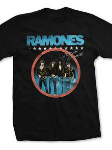 Ramones Circle Photo T-Shirt Size S-4XL High-End Luxury Is For Both Men And Women Top Y2k. - Black 4 - View 1