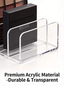 3pcs Transparent Acrylic Makeup Organizer Set | Lipstick & Eyeshadow Palette Storage | Vanity Makeup Display Rack, Makeup Room Decor,Makeup Bag,Travel Essential - Multicolor - View 7