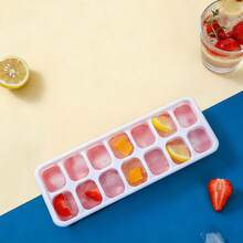 Molde de silicona para cubitos de hielo de 14/24 cavidades - Resistente al frío y duradero, apto para hacer cubitos de hielo y helados, herramienta para el hogar/bar/cocina - Multicolor - Ver 9