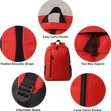 Mochila clásica duradera, adecuada para la escuela, el estudio, los viajes y otros escenarios - Multicolor - Ver 8
