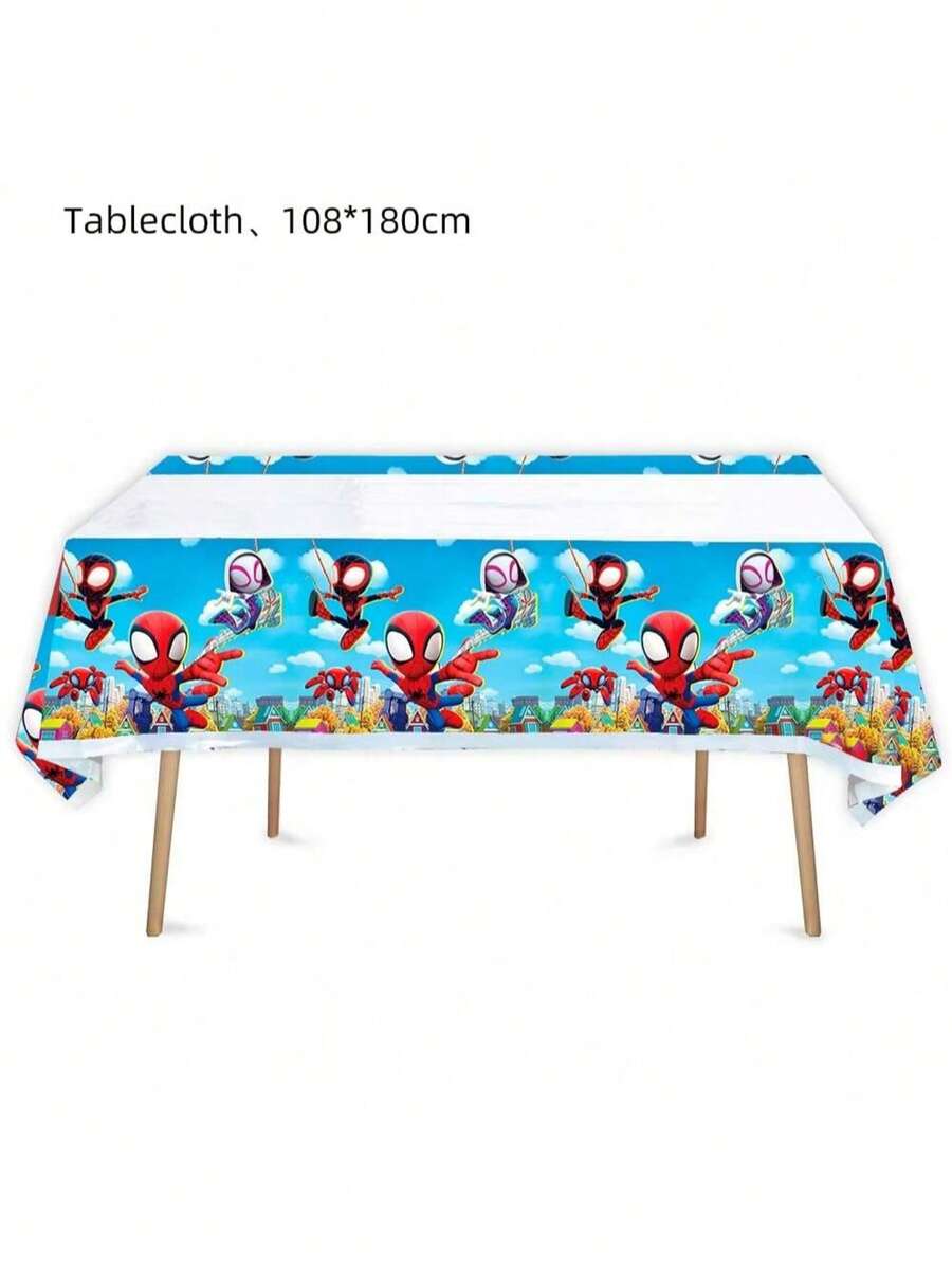 1 chiếc khăn trải bàn Marvel Spider-Man, khăn trải bàn Người Nhện từ nhiều vũ trụ khác nhau, tạo không khí huyền ảo cho các bữa tiệc, món quà khăn trải bàn thiết yếu cho các dịp lễ, tiệc tùng, năm mới, Ngày Valentine, Lễ Phục Sinh. - Nhiều màu - Xem 1