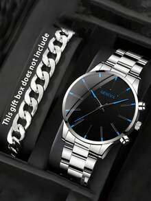 优雅商务自动机械表，时尚石英表 - 均碼 - 查看 2