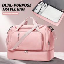 Travel Tote Bag, Women's Weekend Bag With Cosmetic Pouch And Adjustable Strap, Maternity Hospital Bag, Unisex Gym Bag With Wet Pocket, Large Capacity Men's Travel Tote, Travel Tote Bag, Airplane Carry-On Luggage Bag, Weekend Duffel Bag, Waterproof Tear-Resistant 21-Inch Travel Bag For Business Trip, Camping - Multicolor - View 10