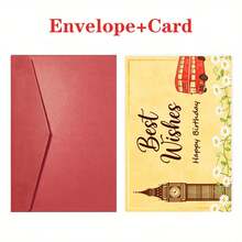 1 Card, Birthday Card, Friend Friendship Card, Best Friend Card, Happy Birthday Friend, Thank You, Miss, Thank You Card, Best Gift For Friends, Ideal Birthday Gift - Multicolor - View 10