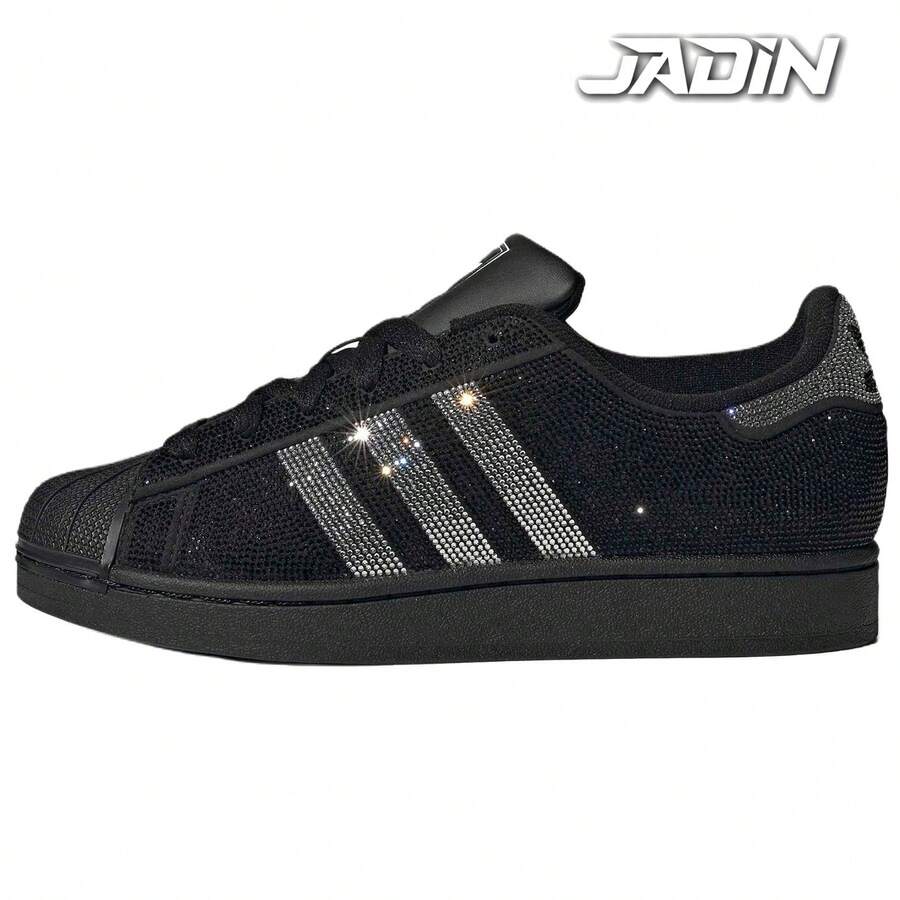 Adidas Superstar Originals 2 'Rhinestone Black Silver' Women's   IH4200 - Đen và trắng - Xem 1