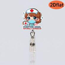Cute Retractable Badge Reel With Medical Theme, Cartoon Doctor & Nurse Design, Suitable For ID Cards, Student IDs, Versatile Patterns, Healing Style, Practical And Convenient, Ideal For Medical Staff Daily Use Or Holiday Gifts - Multicolor - View 14