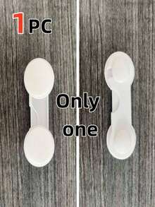 1pc White Fridge Lock, Easy Installation Without Drilling, Automatic Closing For Sealing & Child Safety, Multipurpose For Drawers, Cabinets, Kitchen Appliances, Bathroom Protection - White - View 17