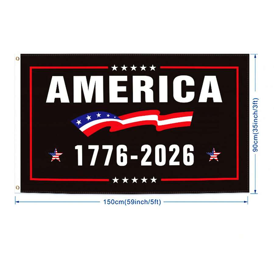 3x5 Feet United States 250th Anniversary 1776-2026, Independence Day, 250 Years America Birthday Outdoor Parades - 款式4 - 查看 1