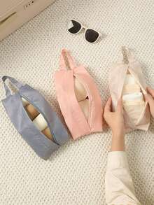 Túi đựng đồ lót du lịch, túi đựng quần lót và tất di động, túi đựng đồ chống thấm nước có tay cầm, túi đựng mỹ phẩm tối giản, túi đựng đồ lót mini đa chức năng, phù hợp cho cả nam và nữ, dùng để đựng đồ lót, tất và mỹ phẩm, phụ kiện thiết yếu cho du lịch, du thuyền, bãi biển, chuẩn bị năm học mới. - Nhiều màu - Xem 10