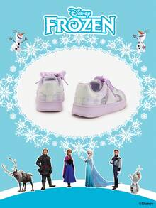 Disney 1 Pair Kids' Sports Shoes, Including Princess, Anna Princess, And Arendelle Princess Sports Shoes, Suitable For Daily, Holiday Sports And Outdoor Wear. Comfortable, Non-Slip, Durable And Breathable Soles - Mauve Purple - View 3