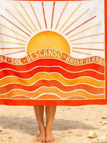 BASSI BRASIL ESTAMPARIA DIGITAL Women's Tropical Beach Cover-Up - Brazil Collection - Holidays, Party, Elegant, For Going Out - Composite Fabric - Beach Cover-Up - Beach, Holiday, Wedding, Vacation, Bachelorette Party, Trip, Summer - 陽光與和平 - 查看 2